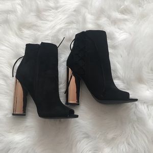 Black & Rose gold Heels